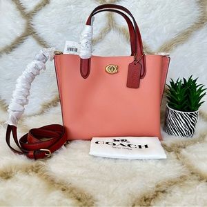 Coach Willow Tote 24 In Colorblock C8561